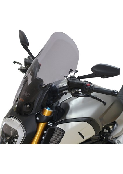 Ducati Diavel 1260 S 2019-2020 Uyumlu Ön Cam Siyah 55 cm modelleri