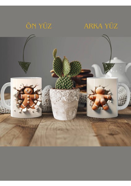 Deepcraft Eğlenceli Kurabiye Kupa 300 ml
