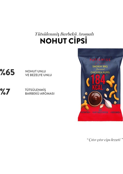 Tütsülenmiş Barbekü Aromalı Nohut Cips Seti 50g x 6 Adet