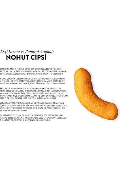 Ekşi Krema ve Baharat Aromalı Nohut Cips Seti 6 Adet