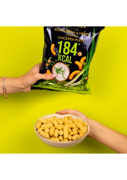 Ekşi Krema ve Baharat Aromalı Nohut Cips Seti 6 Adet