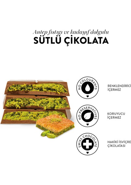 Juva Antep Fıstığı ve Kadayıflı Dubai Çikolatası 60g