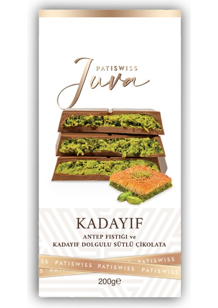 Juva Antep Fıstığı ve Kadayıflı Dubai Çikolatası 200g