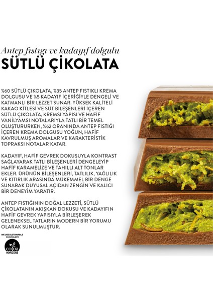 Juva Antep Fıstığı ve Kadayıflı Dubai Çikolatası 200g