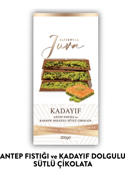Juva Antep Fıstığı ve Kadayıflı Dubai Çikolatası 200g