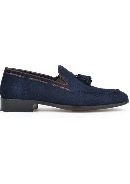 , Erkek Hakiki Deri Klasik Ayakkabı 151985Z1001 Lacivert