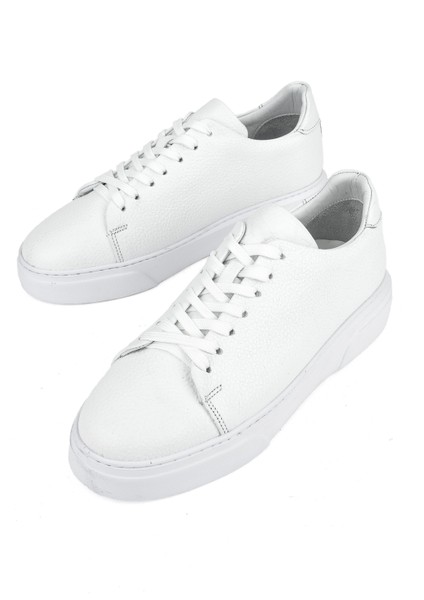 , Erkek Hakiki Deri Sneaker 151423Z511 Beyaz indirimleri