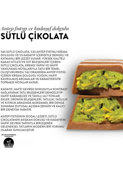 Juva Antep Fıstığı ve Kadayıflı Dubai Çikolatası 100g