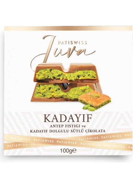 Juva Antep Fıstığı ve Kadayıflı Dubai Çikolatası 100g