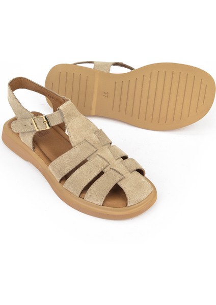 Kadın Deri Sandalet 1511047Z6002 Bej fırsatları