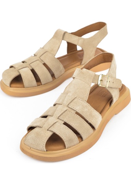 Kadın Deri Sandalet 1511047Z6002 Bej indirimleri