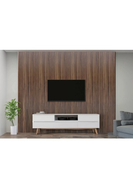AKUSTİK PANEL HARELİ CEVİZ 60x280x1,7cm