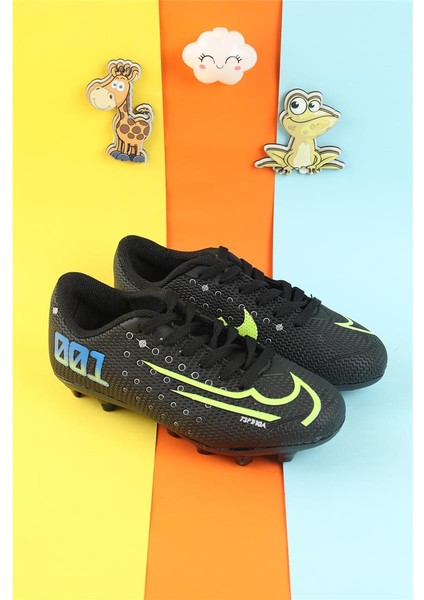 Çocuk Krampon Çim Saha Erkek Çocuk Futbol Ayakkabı Çivili Futbol Spor Ayakkabısı