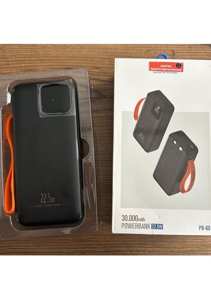 Tüm Model Telefonlar Için Uyumlu 30.000 mAh Powerbank Pb-60