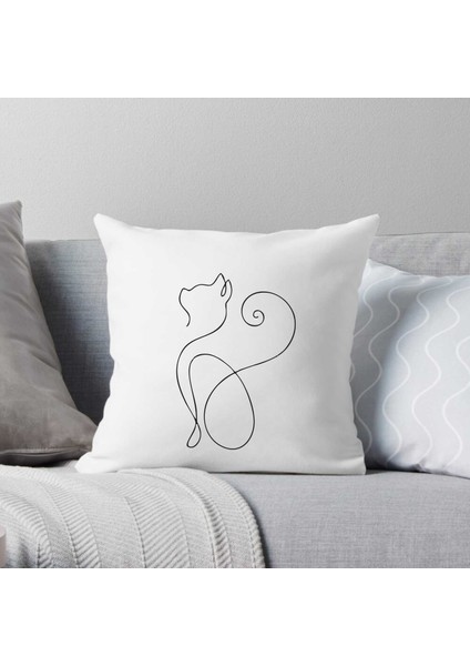 Kedi Figur Kırlent