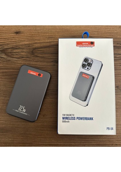 Tüm Model Telefonlar Için Uyumlu Magsafe 5.000 mAh Powerbank Pb-54