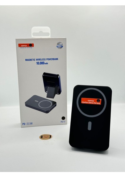 Apple iPhone Uyumlu Magsafe Powerbank Kablosuz Şarj Aleti 10.000 mAh Pb-47 modelleri