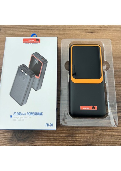 Tüm Model Telefonlar Için Uyumlu 20.000 mAh Powerbank Pb-70