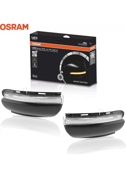 Ayna Sinyal Lambası (Kayar Ledli) (Beyaz) Vw Golf Vı/touaran I (2 Ad)