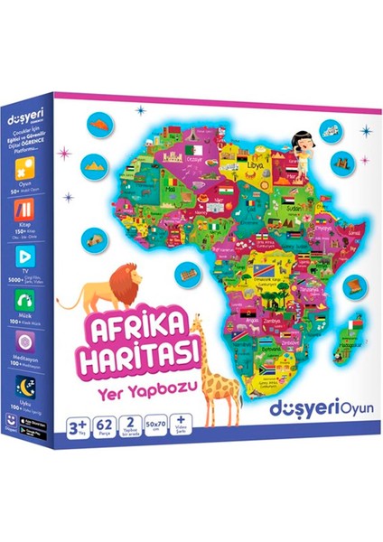 Oyun Yer Yapbozu Afrika Haritası Yer Yapboz