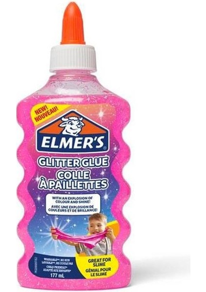 Elmer's Simli Yapıştırıcı Pembe 177 ml