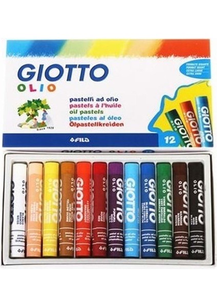 12'Li Olio Yağlı Pastel Silindir