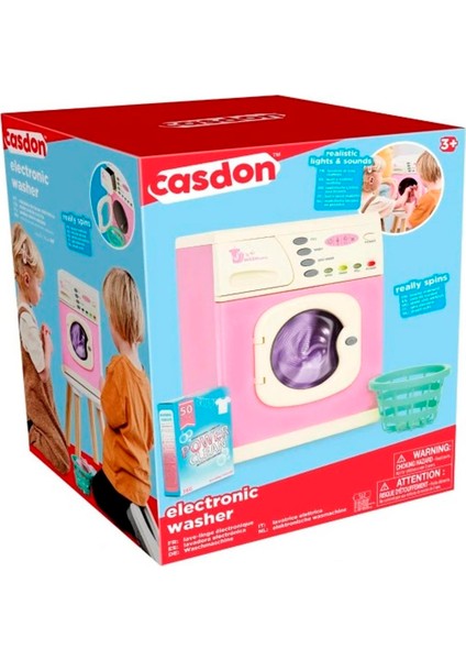 Elektronik Oyuncak Pembe Çamaşır Yıkama Makinesi 62150