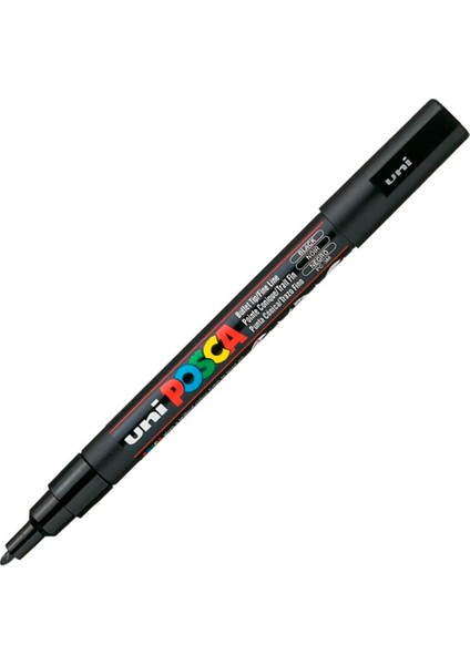 Posca 0.9-1.3 Siyah Su Bazlı Poster Markör Kalem 03479 Pc-3m fiyatları