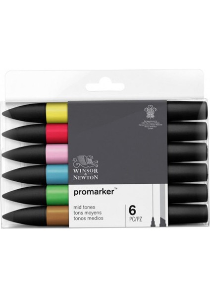 Promarker 6’lı Set - Mid Tones / Ara Tonlar
