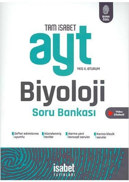 İsabet Yayıncılık AYT Biyoloji Soru Bankası