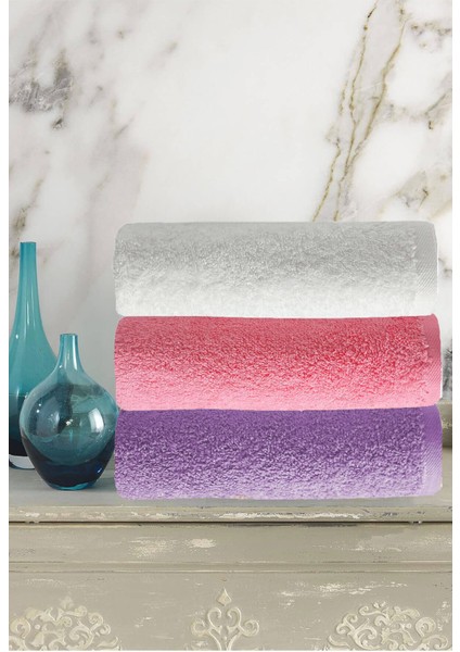 3 Lü Renkli El Yüz Havlu Seti Pamuklu Natural Harmony fiyatları