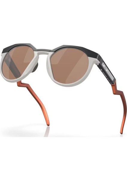 OO9242-06-52 Hsnt Unisex Kemik Geometrik Çerçeve Yuvarlak Cam Güneş Gözlüğü