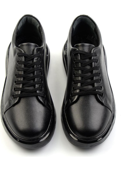 Siyah Deri Erkek Sneaker E01081010303 fırsatları