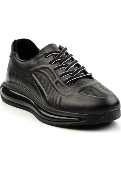 Siyah Hakiki Deri Erkek Sneaker E01084212003