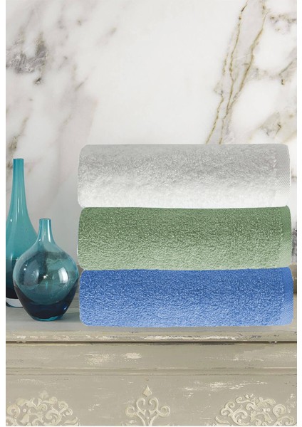 3 Lü Renkli El Yüz Havlu Seti Pamuklu Natural Harmony fiyatları