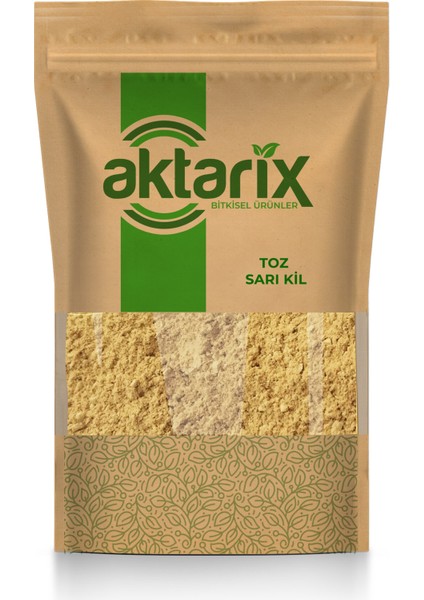 1 kg Toz Sarı Kil / Cilt ve Yüz Maskesi Için