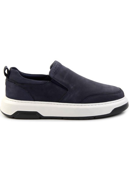 Lacivert Nubuk Deri Erkek Casual Ayakkabı E01034307001