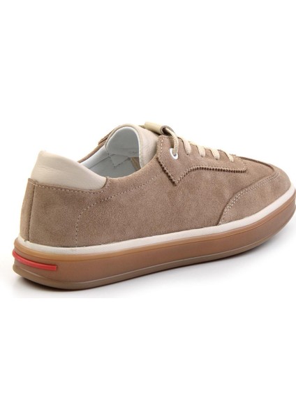 Bej Süet Deri Erkek Casual Ayakkabı E01084441202 fırsatları