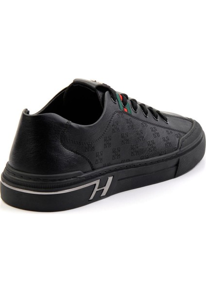 Siyah Hakiki Deri Erkek Sneaker E01185510303