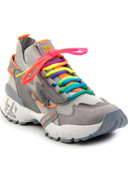 Gri Süet Kadın Sneaker K01566037002 fiyatları