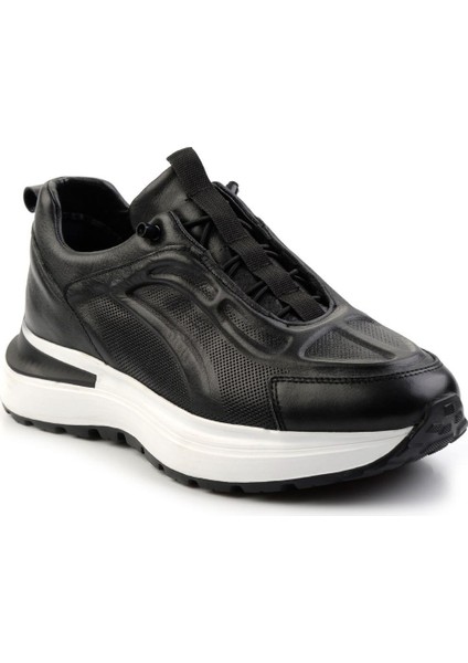 Siyah Napa Deri Erkek Sneaker E01347360143