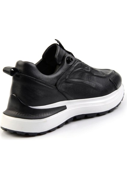 Siyah Napa Deri Erkek Sneaker E01347360143