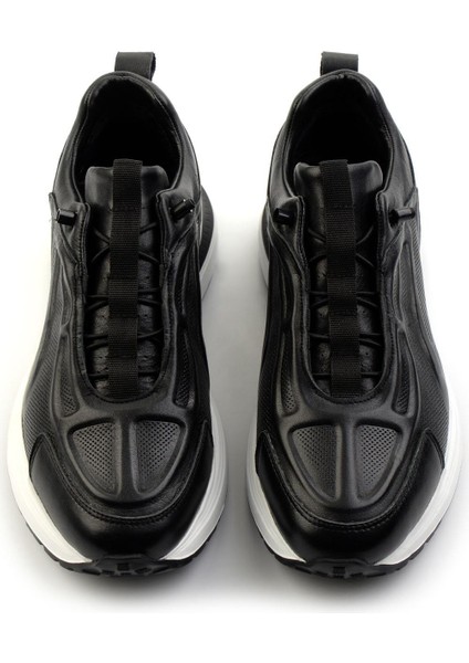 Siyah Napa Deri Erkek Sneaker E01347360143