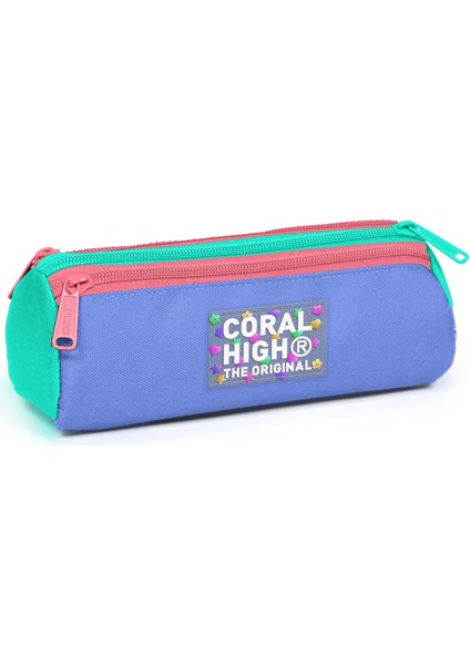 Kids Derin Mavi Renkli Üç Bölmeli Kalem Çantası 11168