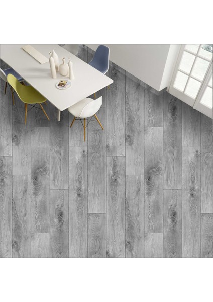 Yer Kaplama Folyosu Kendinden Yapışkanlı Laminasyonlu Ahşap Parke Desen 60 cm x 100 cm