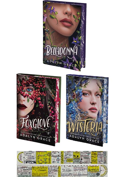 Belladonna Serisi 3 Kitap Set . Foxglove . Wisteria (Ciltli) (Matematik Öğreten Cetvel) - Adalyn Grace