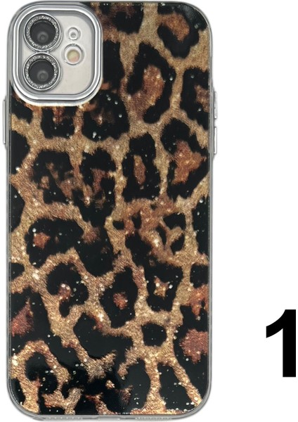 Apple iPhone 16 Uyumlu Lopard Desen Seri Arka Koruma Kılıf