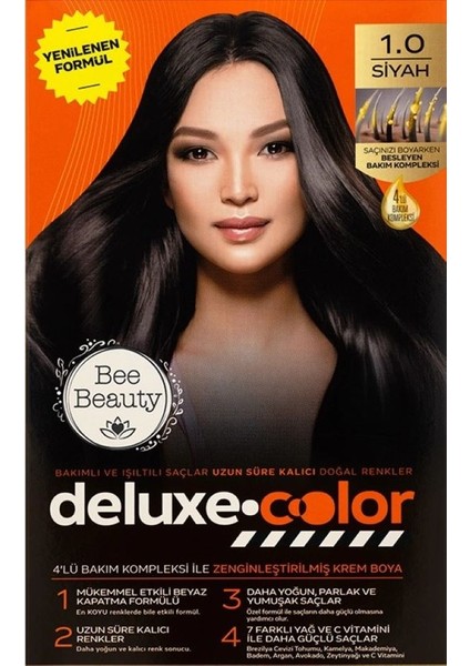 Deluxe Color Kit Saç Boyası 1.0 Siyah