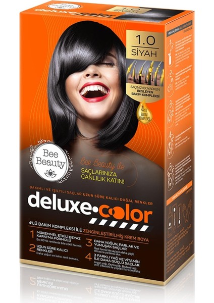 Deluxe Color Kit Saç Boyası 1.0 Siyah fiyatları