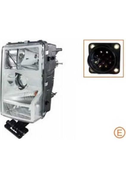 Komple Far (Elektrikli) Sinyalli + Sis Lambalı (Mercekli) Volvo Sağ